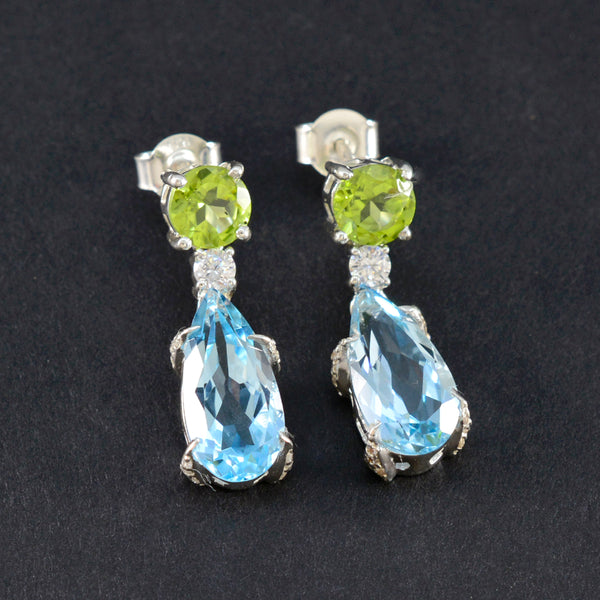 Multi-American-Amanda-multiple-Stud-multicolor-92.5-Silver-Earring