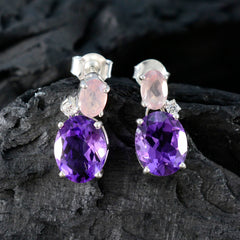 Multi-American-Fernanda-multiple-Stud-multicolor-925-Sterling-Silver-Earring