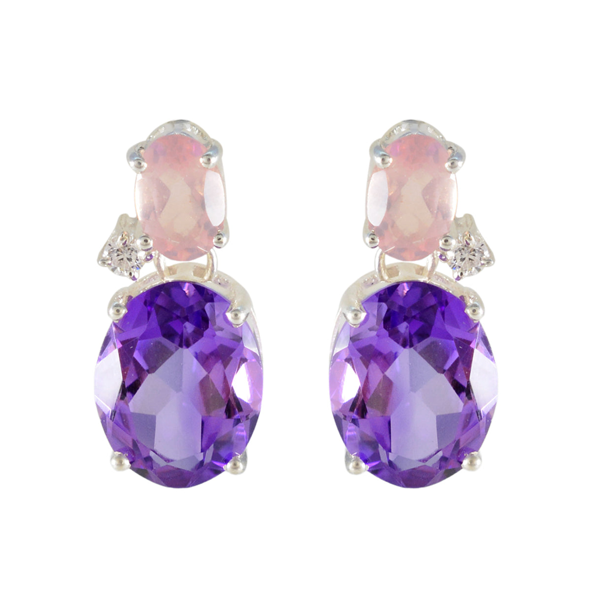 Multi-American-Fernanda-multiple-Stud-multicolor-925-Sterling-Silver-Earring