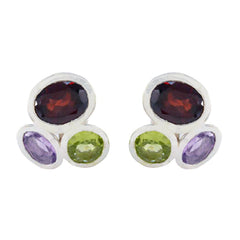 Multi-Egyptian-Hannah-multiple-Stud-multicolor-Silver-Earring