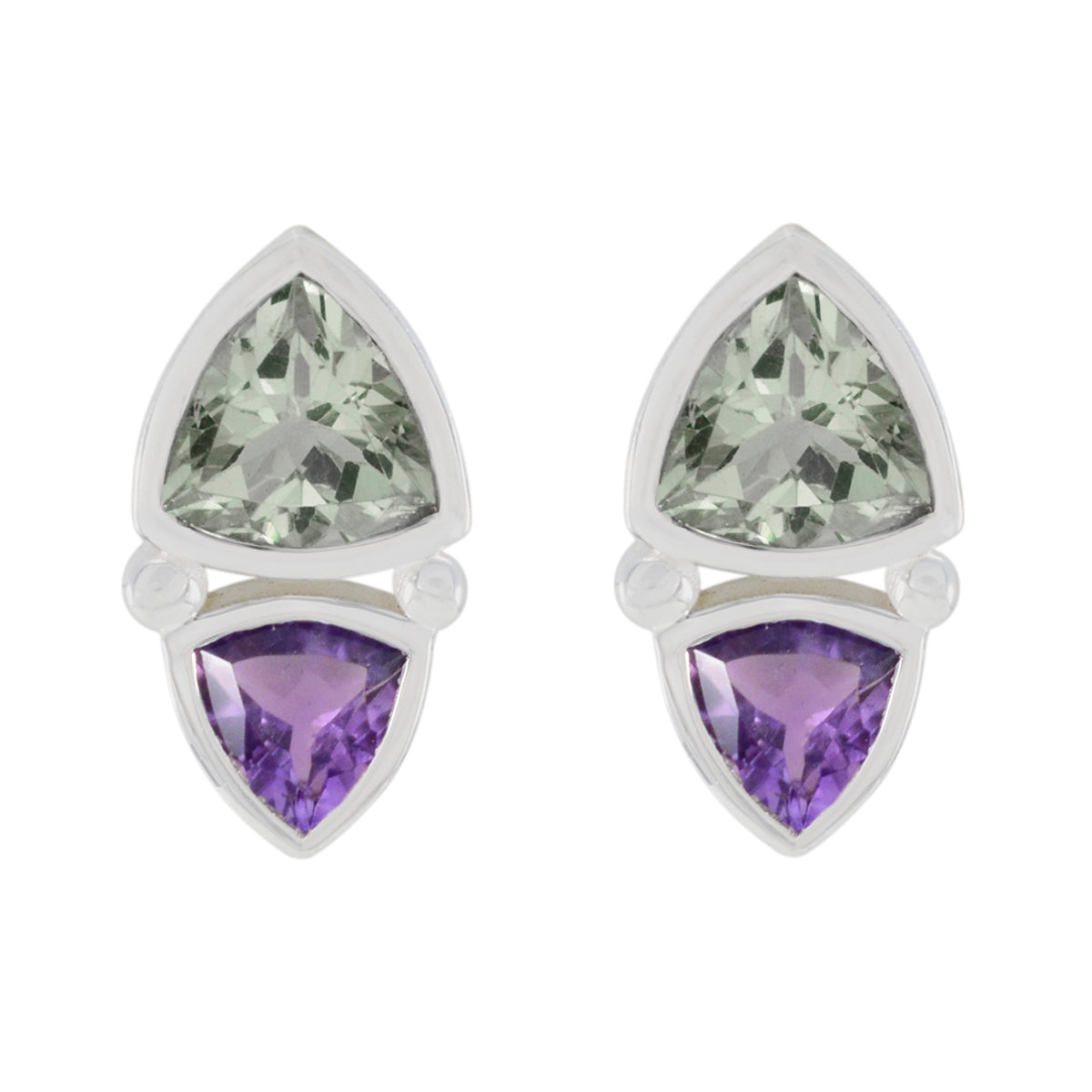 Multi-Russian-Agnes-Toi-et-Moi-Stud-multicolor-92.5-Silver-Earring