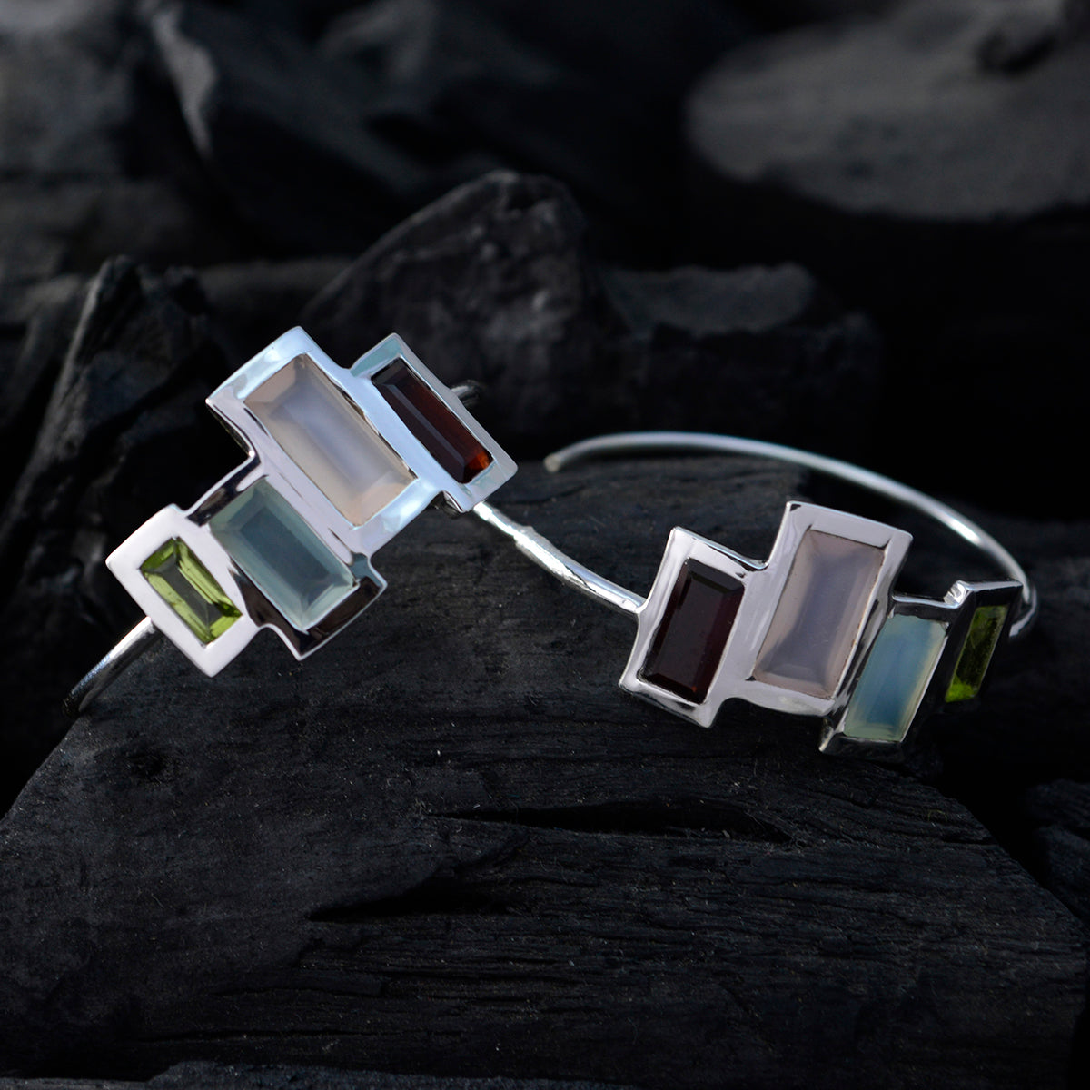 Multi-Mexican-Amanda-multiple-Stud-multicolor-Sterling-Silver-Earring