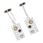 Multi-Egyptian-Aisha-multiple-Dangle-multicolor-925-Sterling-Silver-Earring