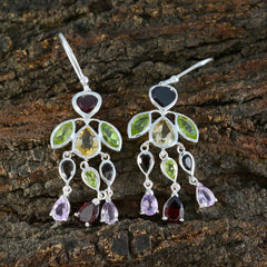 Multi-Japanese-Yuna-multiple-Dangle-multicolor-925-Sterling-Silver-Earring