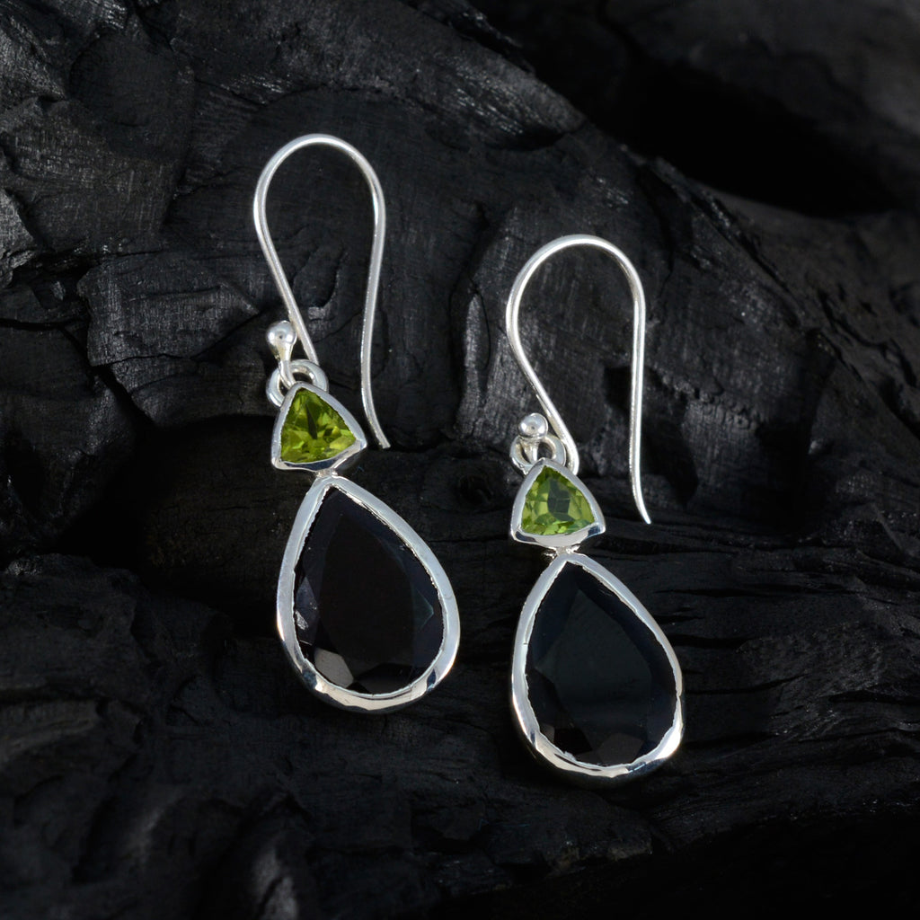 Multi-Korean-Constanza-Toi-et-Moi-Dangle-multicolor-925-Sterling-Silver-Earring