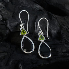 Multi-Korean-Constanza-Toi-et-Moi-Dangle-multicolor-925-Sterling-Silver-Earring