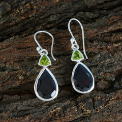 Multi-Korean-Constanza-Toi-et-Moi-Dangle-multicolor-925-Sterling-Silver-Earring