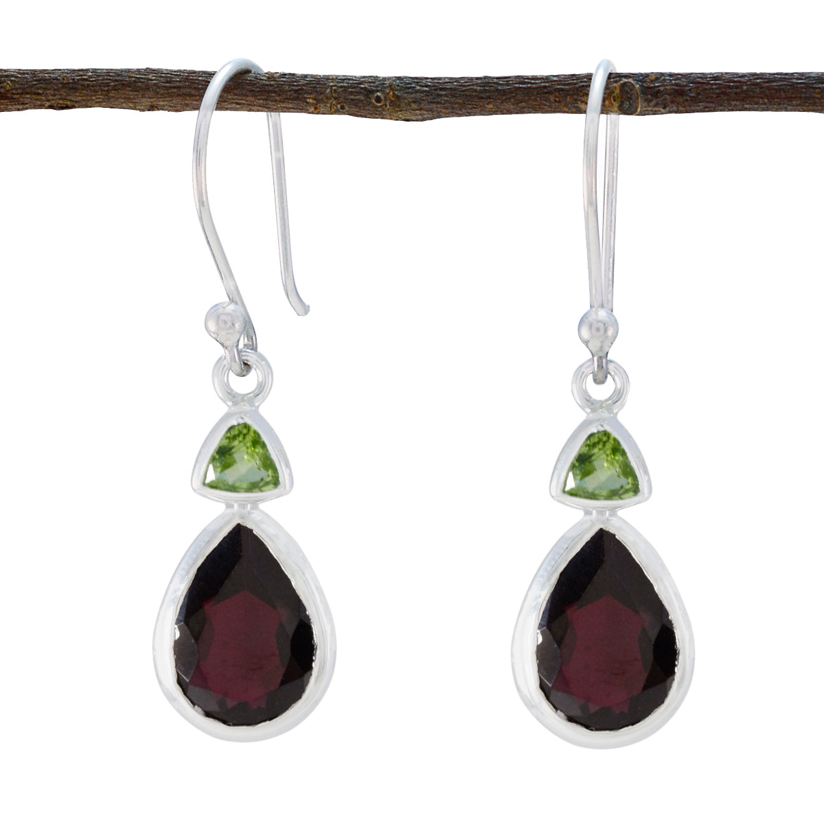 Multi-Korean-Constanza-Toi-et-Moi-Dangle-multicolor-925-Sterling-Silver-Earring