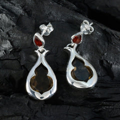 Multi-Russian-Hazel-Toi-et-Moi-Stud-multicolor-92.5-Silver-Earring