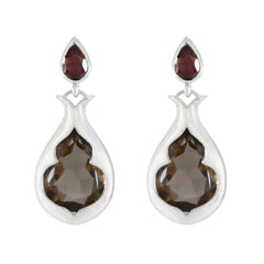 Multi-Russian-Hazel-Toi-et-Moi-Stud-multicolor-92.5-Silver-Earring