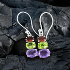 Multi-American-Riley-multiple-Dangle-multicolor-Sterling-Silver-Earring