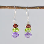 Multi-American-Riley-multiple-Dangle-multicolor-Sterling-Silver-Earring