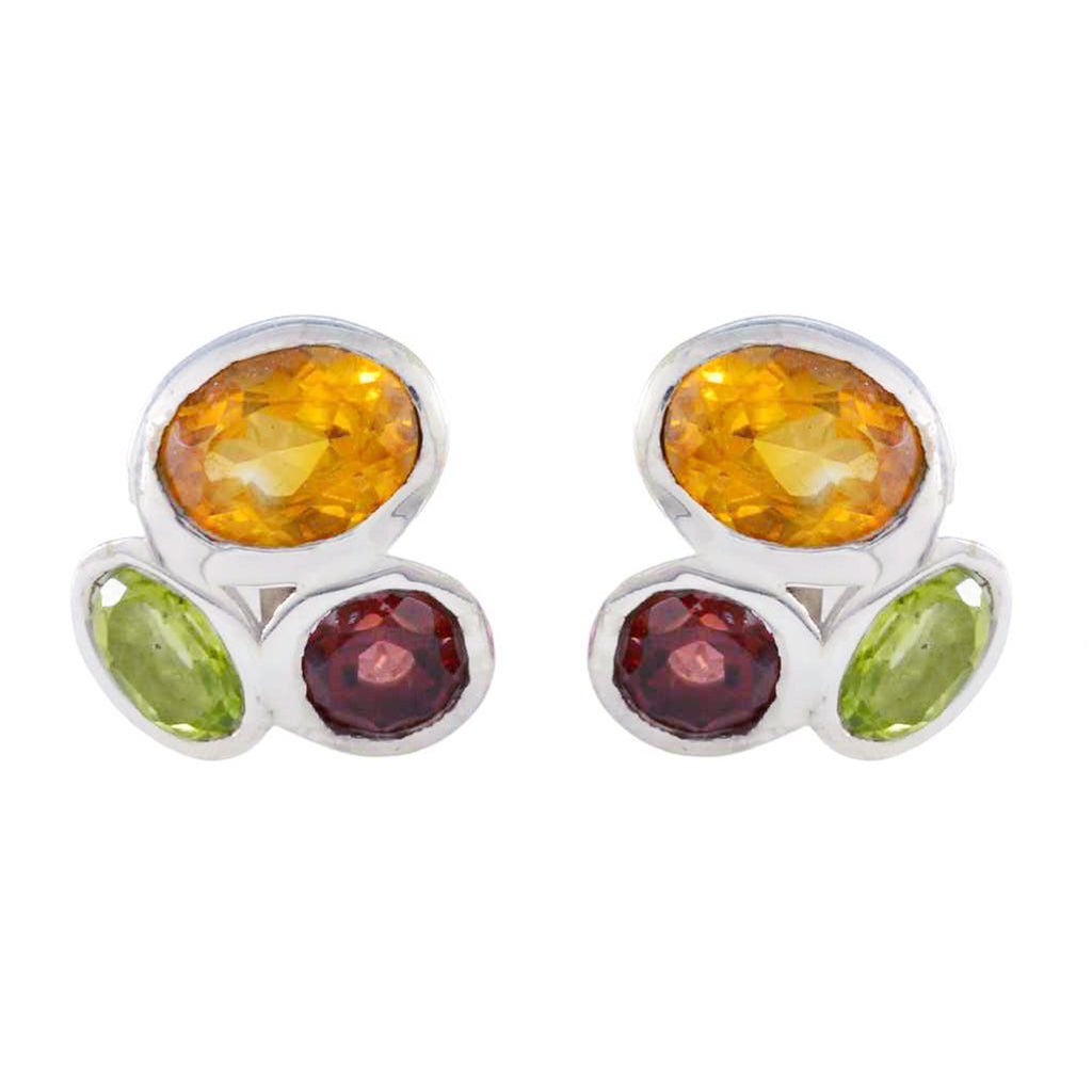 Multi-American-Harper-multiple-Stud-multicolor-Sterling-Silver-Earring