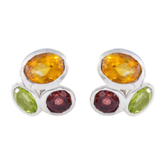 Multi-American-Harper-multiple-Stud-multicolor-Sterling-Silver-Earring