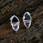 Multi-Moroccan-Aisha-Toi-et-Moi-Stud-multicolor-925-Sterling-Silver-Earring