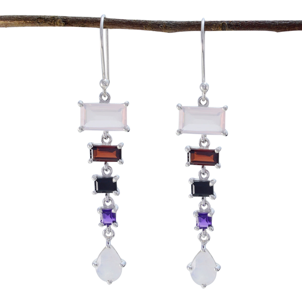 Multi-Australian-Alina-multiple-Dangle-multicolor-925-Silver-Earring