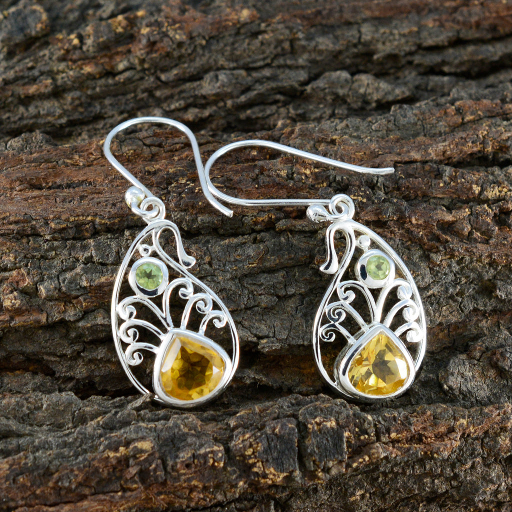 Multi-Egyptian-Ellie-multiple-Dangle-multicolor-925-Sterling-Silver-Earring