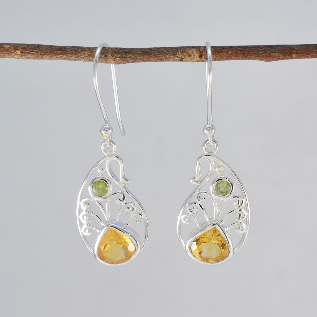 Multi-Egyptian-Ellie-multiple-Dangle-multicolor-925-Sterling-Silver-Earring