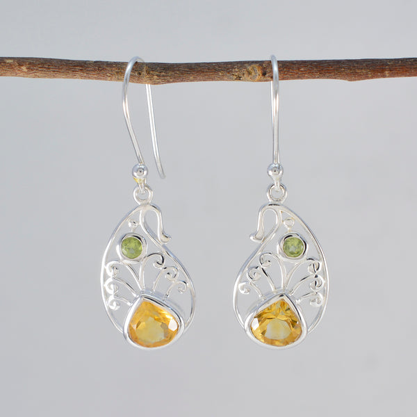 Multi-Egyptian-Ellie-multiple-Dangle-multicolor-925-Sterling-Silver-Earring