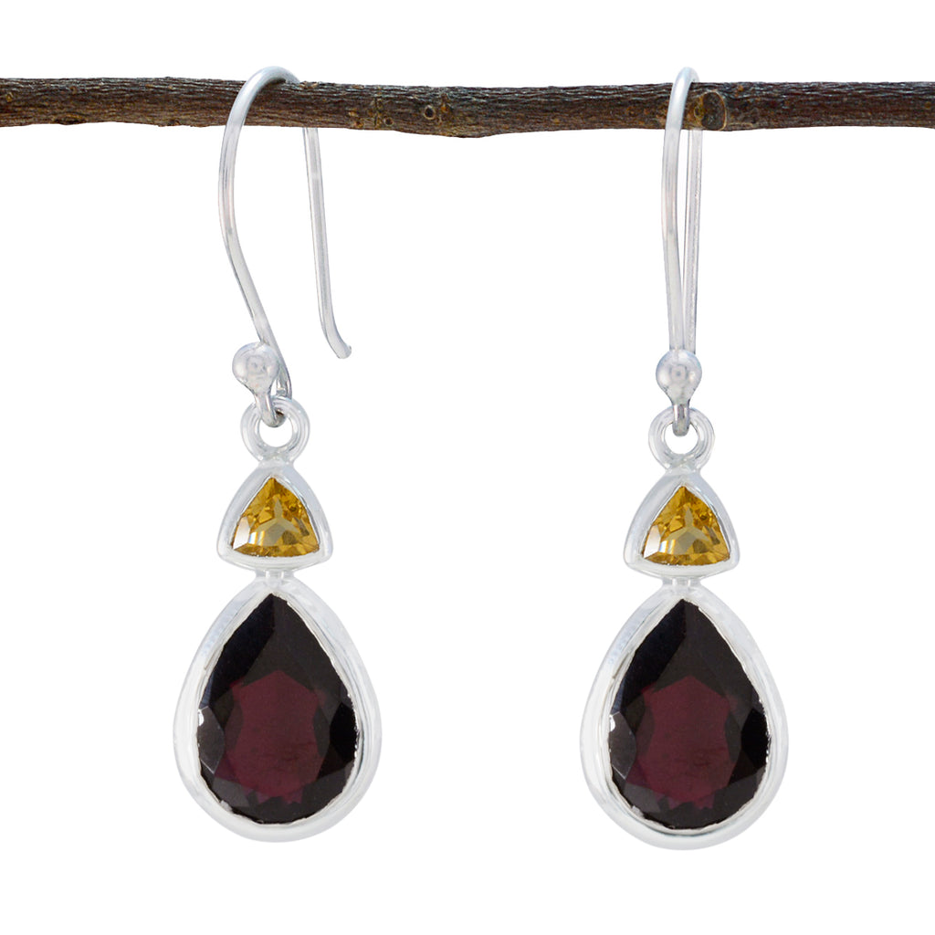 Multi-Japanese-Daniela-Toi-et-Moi-Dangle-multicolor-Silver-Earring