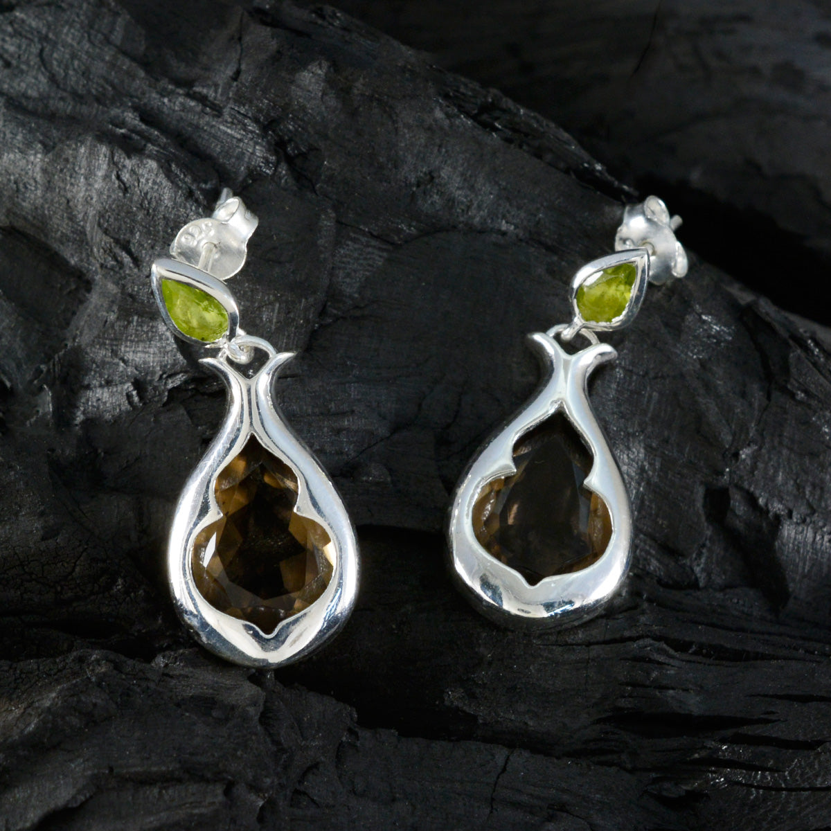 Multi-Moroccan-Ida-Toi-et-Moi-Stud-multicolor-925-Sterling-Silver-Earring