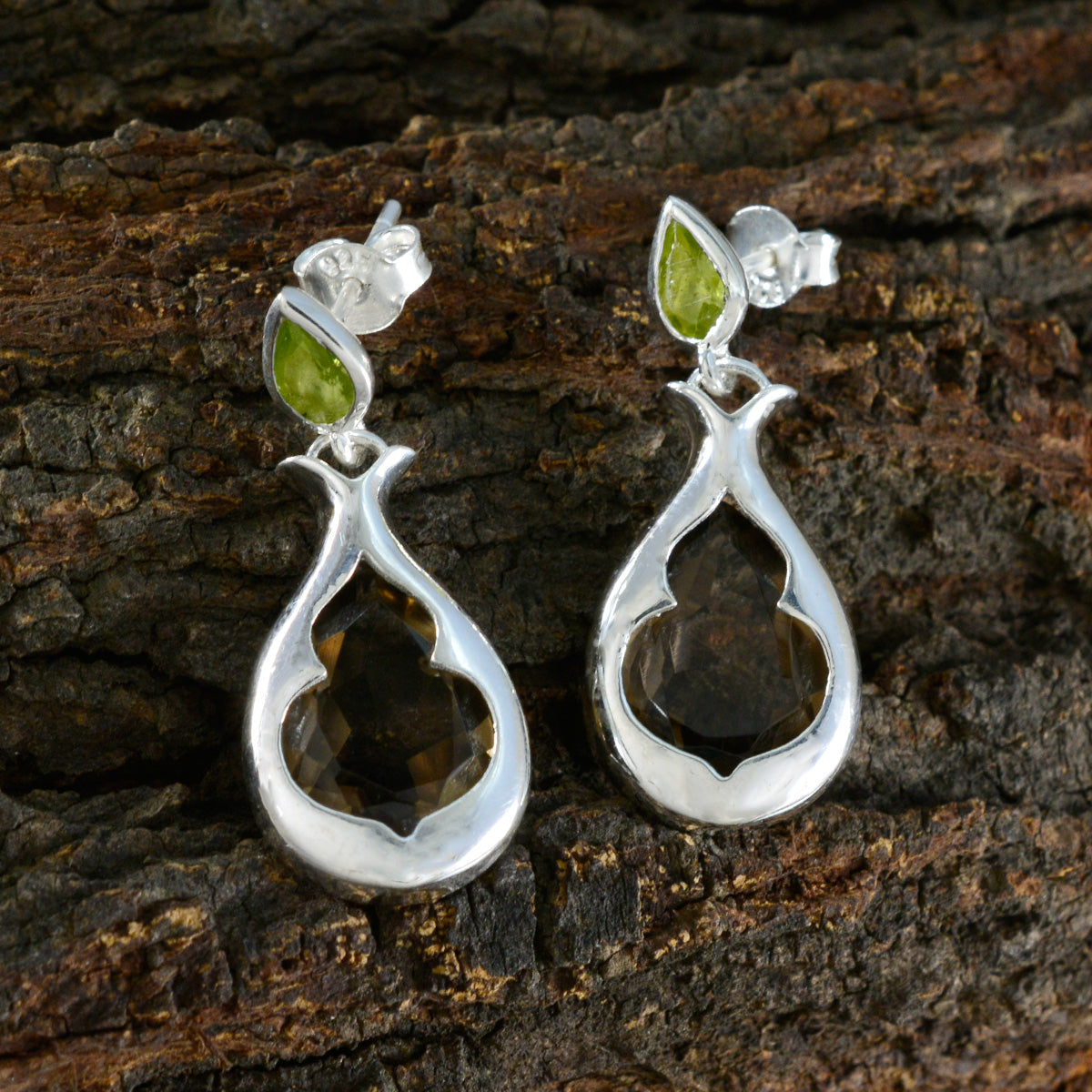 Multi-Moroccan-Ida-Toi-et-Moi-Stud-multicolor-925-Sterling-Silver-Earring