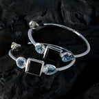 Multi-Korean-Ayaka-Trilogy-Stud-multicolor-Sterling-Silver-Earring