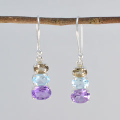 Multi-Korean-Sarah-Multiple-Dangle-Multicolor-925-Silber-Ohrring