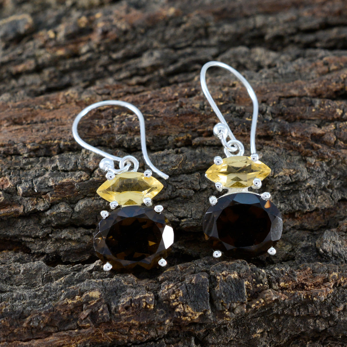 Multi-Turkish-Emi-multiple-Dangle-multicolor-92.5-Silver-Earring