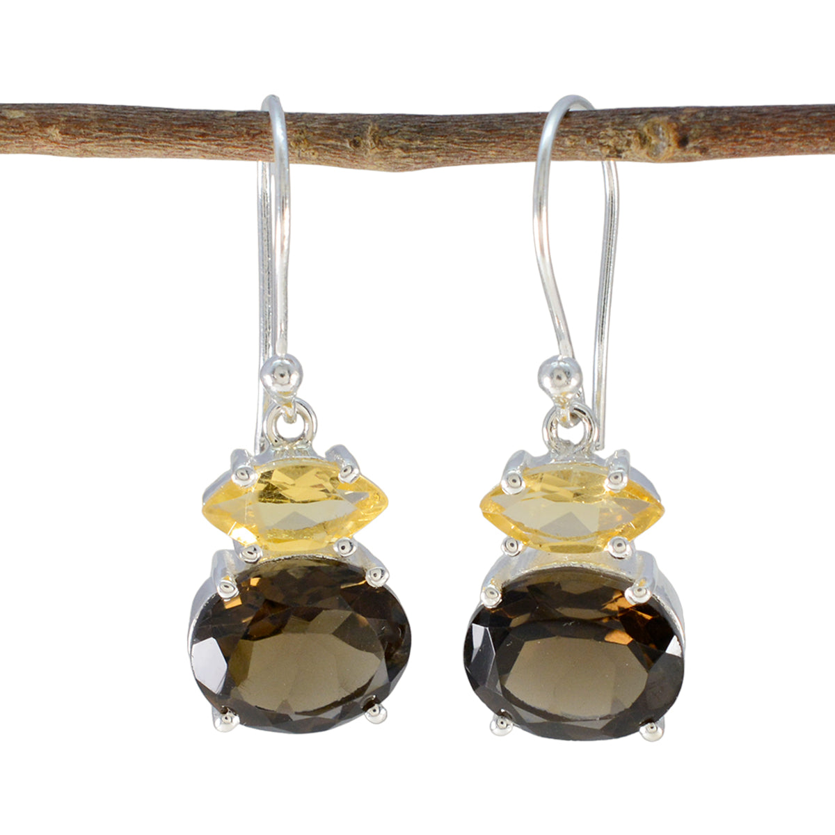 Multi-Turkish-Emi-multiple-Dangle-multicolor-92.5-Silver-Earring