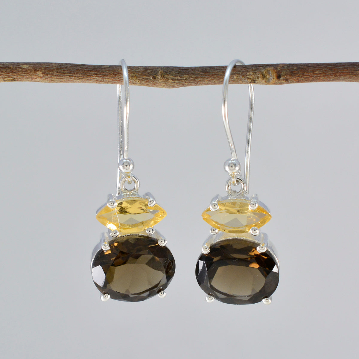 Multi Turkish Emi multifärgade hängande örhängen i 92.5 silver Sekundär produktbild