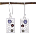 Multi-Korean-Alina-multiple-Dangle-multicolor-Sterling-Silver-Earring