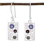 Multi-Korean-Alina-multiple-Dangle-multicolor-Sterling-Silver-Earring