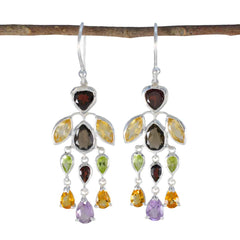 Multi-Italian-Alejandra-multiple-Dangle-multicolor-Sterling-Silver-Earring