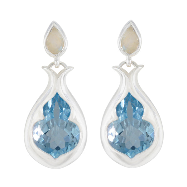 Multi-Egyptian-Ines-Toi-et-Moi-Stud-multicolor-Silver-Earring