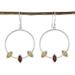 Multi-Moroccan-Pauline-Trilogy-Dangle-multicolor-925-Silver-Earring