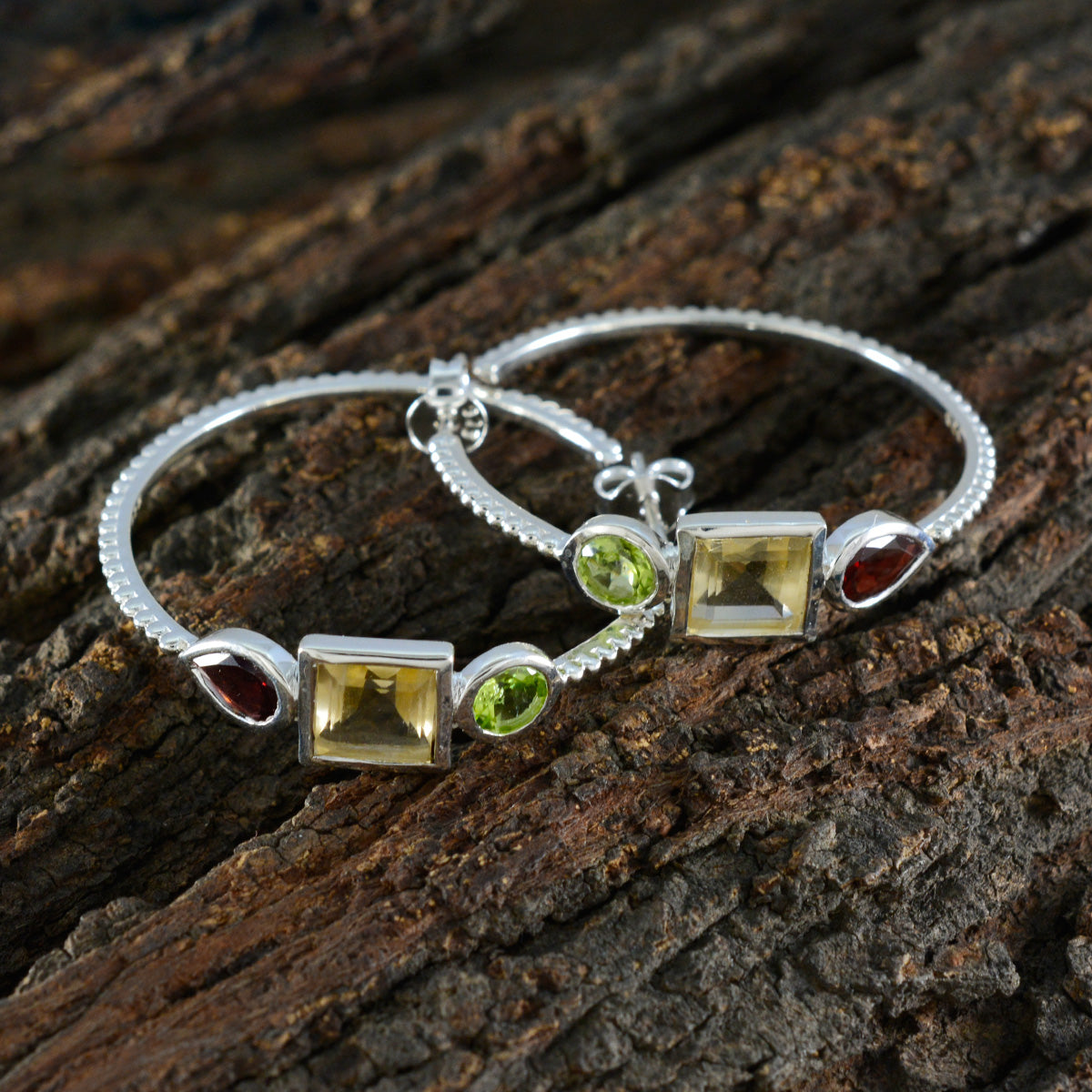 Multi-Japanese-Chen-Trilogy-Ohrstecker-multicolor-925-Silber-Ohrring