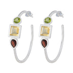 Multi-Japanese-Chen-Trilogy-Stud-multicolor-925-Silver-Earring