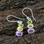 Multi-Japanese-Savannah-multiple-Dangle-multicolor-92.5-Silver-Earring