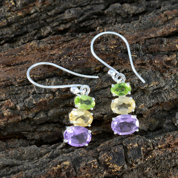Multi-Japanese-Savannah-multiple-Dangle-multicolor-92.5-Silver-Earring
