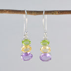 Multi-Japanese-Savannah-multiple-Dangle-multicolor-92.5-Silver-Earring