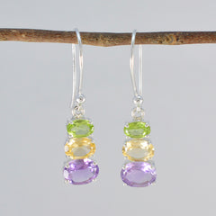 Multi-Japanese-Savannah-multiple-Dangle-multicolor-92.5-Silver-Earring