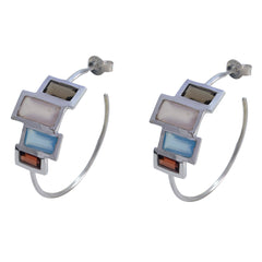 Multi-Latin-American-Ángeles-multiple-Stud-multicolor-925-Sterling-Silver-Earring