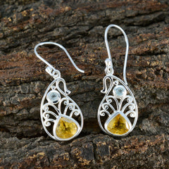 Multi-Korean-Emily-multiple-Dangle-multicolor-Sterling-Silver-Earring