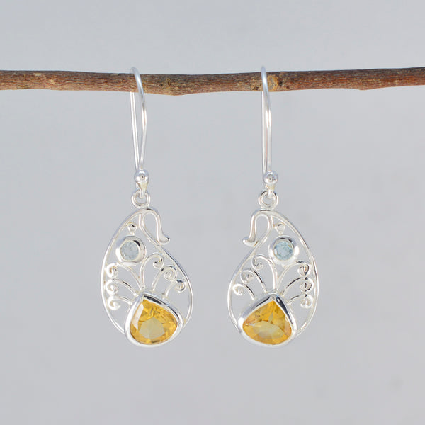Multi-Korean-Emily-multiple-Dangle-multicolor-Sterling-Silver-Earring