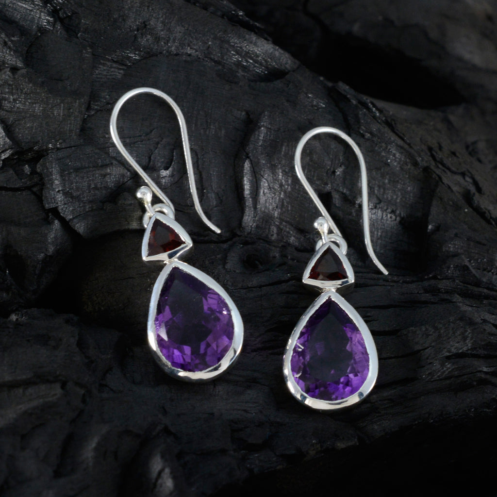 Multi-Italian-Elena-Toi-et-Moi-Dangle-multicolor-925-Silver-Earring