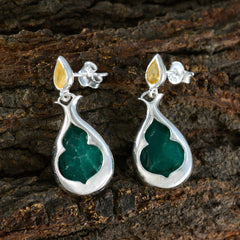 Multi-American-Inès-Toi-et-Moi-Stud-multicolor-Sterling-Silver-Earring