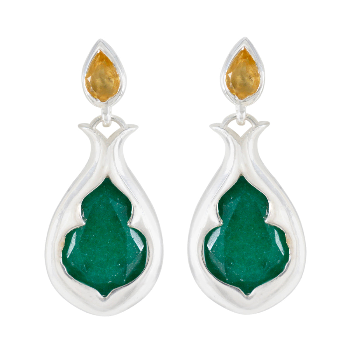 Multi-American-Inès-Toi-et-Moi-Stud-multicolor-Sterling-Silver-Earring Главное изображение товара