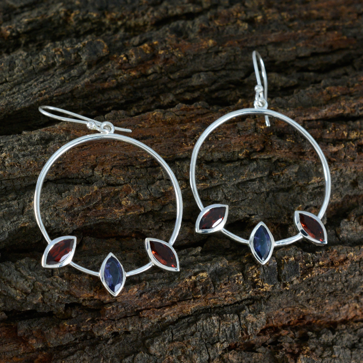 Multi-Egyptian-Penelope-Trilogy-Dangle-multicolor-92.5-Silver-Earring