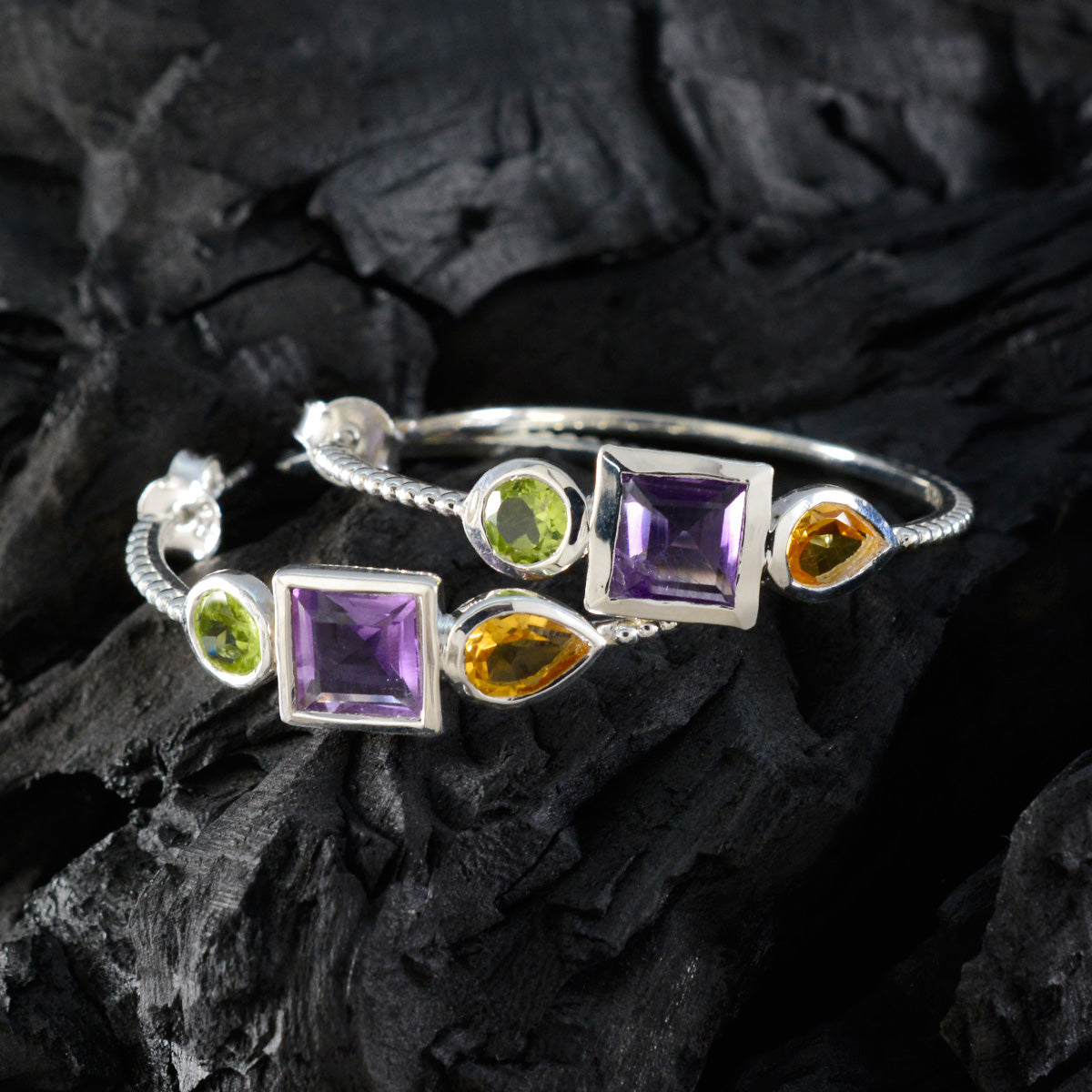 Multi-Turkish-Emi-Trilogy-Stud-multicolor-92.5-Silver-Earring